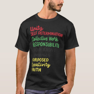 Kwanzaa 7 Principles African American Black Pride T-Shirt