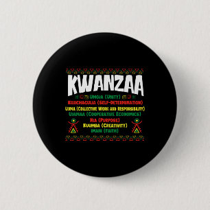 Kwanzaa - African American Heritage Festival 1 2 Inch Round Button