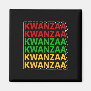 Kwanzaa African American Heritage Stacked  Magnet