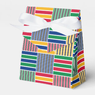 Kwanzaa African Geometric Print (6) Favor Box