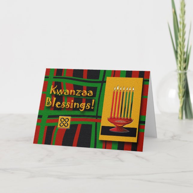Kwanzaa Blessings Holiday Card (Front)