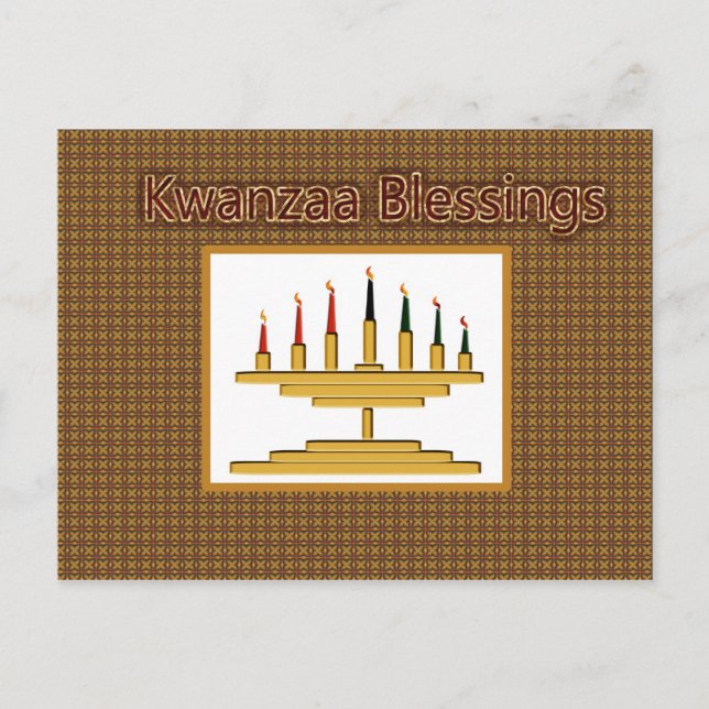 Kwanzaa Blessings Postcard (Front)