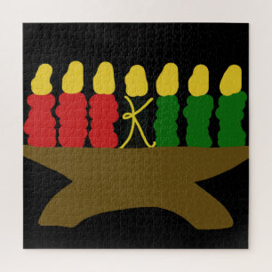 Kwanzaa Candle Design Jigsaw Puzzle