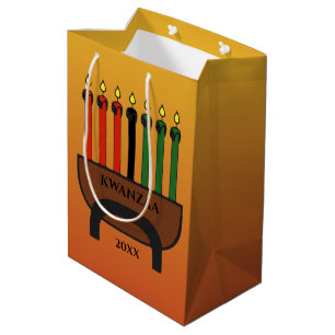 Kwanzaa Candles Medium Gift Bag