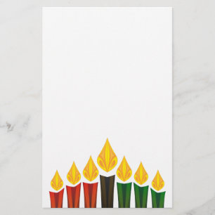 kwanzaa candles stationery