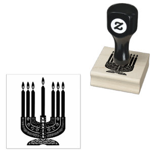 Kwanzaa Candles   Symbols for Kwanzaa Rubber Stamp