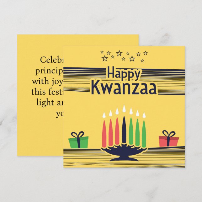 Kwanzaa  card (Front/Back)