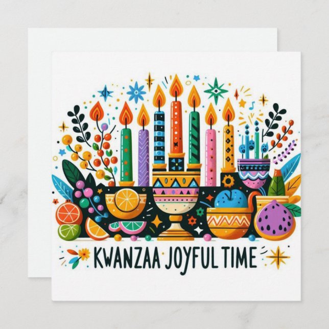 Kwanzaa  card (Front/Back)