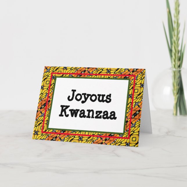 Kwanzaa Card - Joyous #9 (Front)