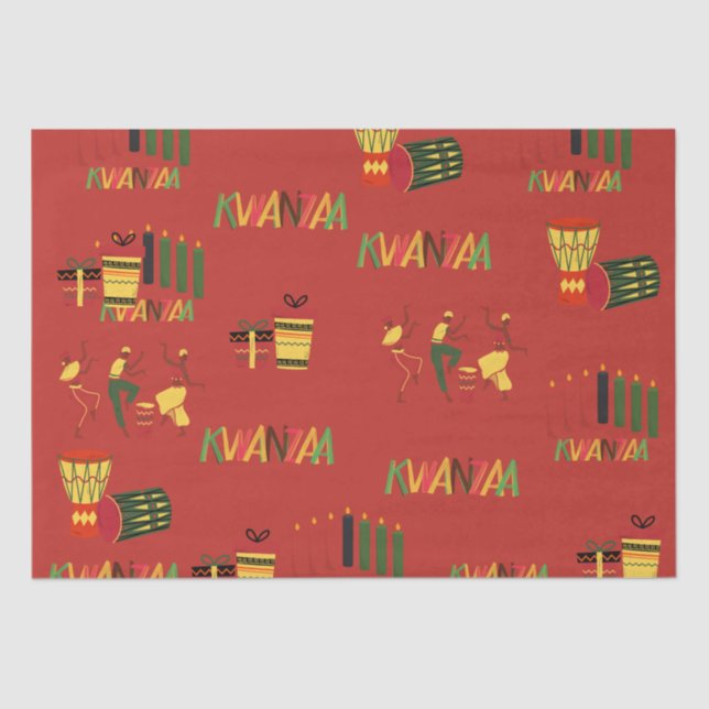 Kwanzaa Celebration Black History Wrapping Paper (Front)