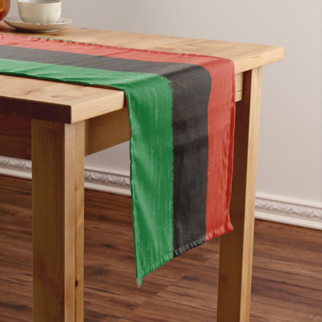 Kwanzaa Colours Long Table Runner (In Situ)