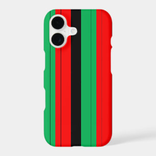 Kwanzaa Colours Red Black Green Stripes Pattern