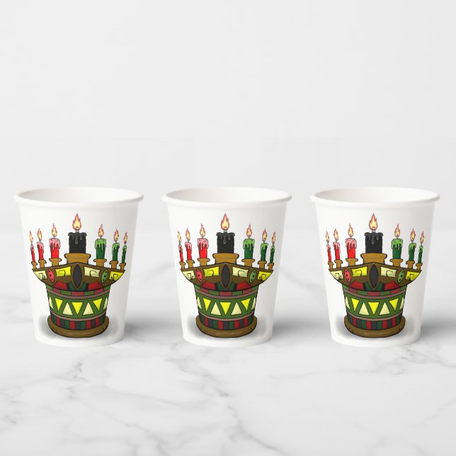 Kwanzaa first fruits paper cups (Multi)