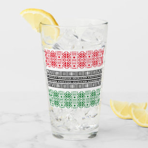 Kwanzaa Flag Patterns Glass
