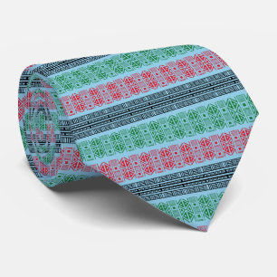 Kwanzaa Flag Patterns Tie