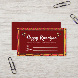 Kwanzaa Gift Tag