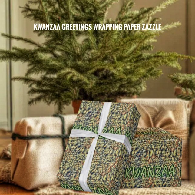Kwanzaa Greetings Wrapping Paper (Creator Uploaded)