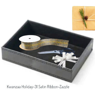 Kwanzaa Holiday 31 Satin Ribbon