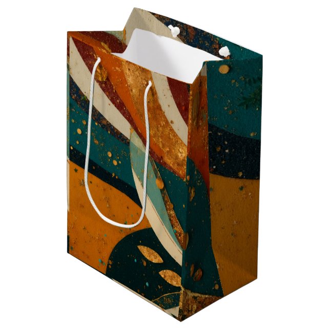 Kwanzaa Holiday Elegance  Medium Gift Bag (Front Angled)