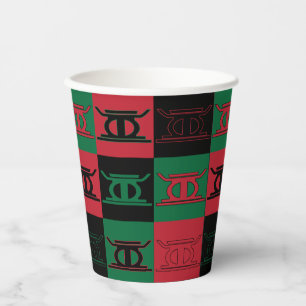 Kwanzaa Kujichagulia Paper cup