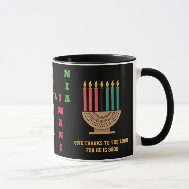 KWANZAA Nguzo Saba Crossword  Mug (Right)