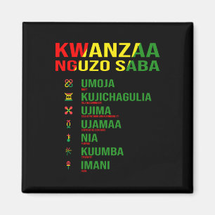 Kwanzaa - Nguzo Saba - The Seven Principles Design Magnet