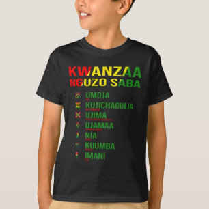 Kwanzaa - Nguzo Saba - The Seven Principles Design T-Shirt