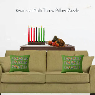 Kwanzaa - Oreiller à plusieurs jets