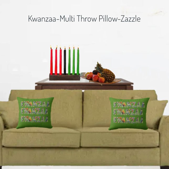 Kwanzaa - Oreiller à plusieurs jets (Créateur téléchargé)
