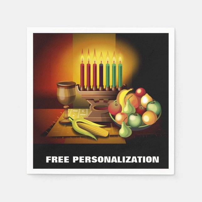 Kwanzaa Paper Napkins (Front)