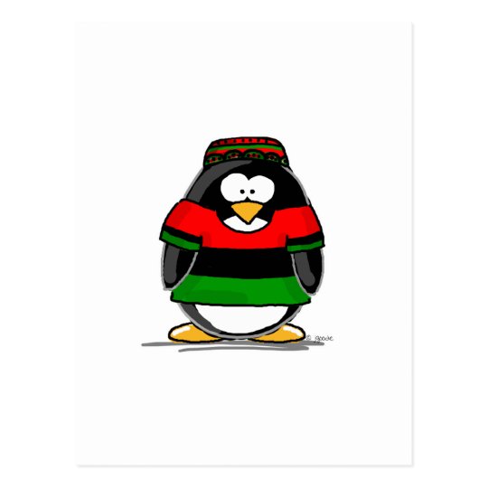 Kwanzaa Penguin Postcard