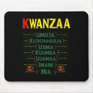 Kwanzaa Principles Celebration African American He Mouse Pad