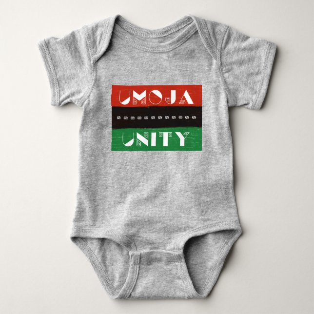 Kwanzaa Principles Umoja | Unity Baby Bodysuit (Front)