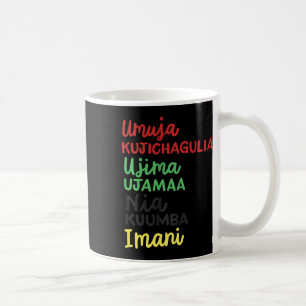 Kwanzaa Seven Principles African American Christma Coffee Mug