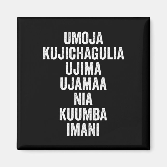 Kwanzaa - Seven Principles  Magnet (Front)