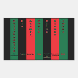 Kwanzaa Seven Principles Sticker