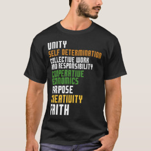 Kwanzaa Seven Principles Unity Self Determination  T-Shirt