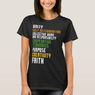 Kwanzaa Seven Principles Unity Self Determination  T-Shirt