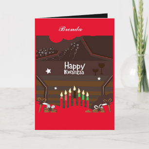KWANZAA TABLE HEUREUSE CARTE KWANZAA