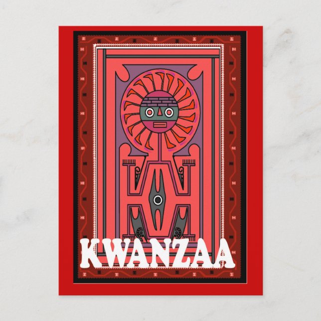 Kwanzaa - Tribal effigy Postcard (Front)