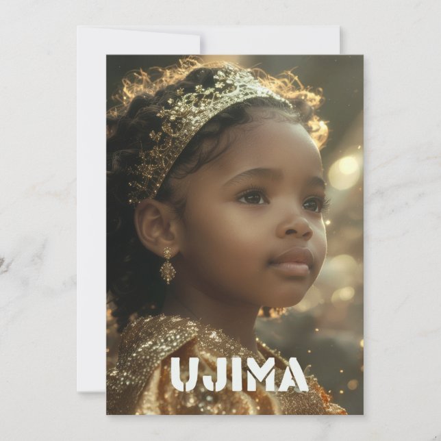 KWANZAA - UJIMA - HOLIDAY CARD (Front)