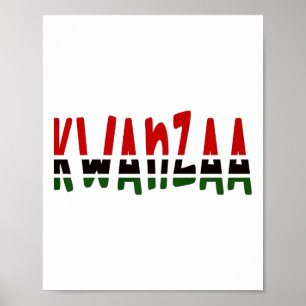Kwanzaa Unity Love African American Men Women Boys Poster
