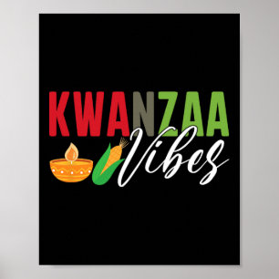 Kwanzaa Vibes African American Harvest Festival  Poster