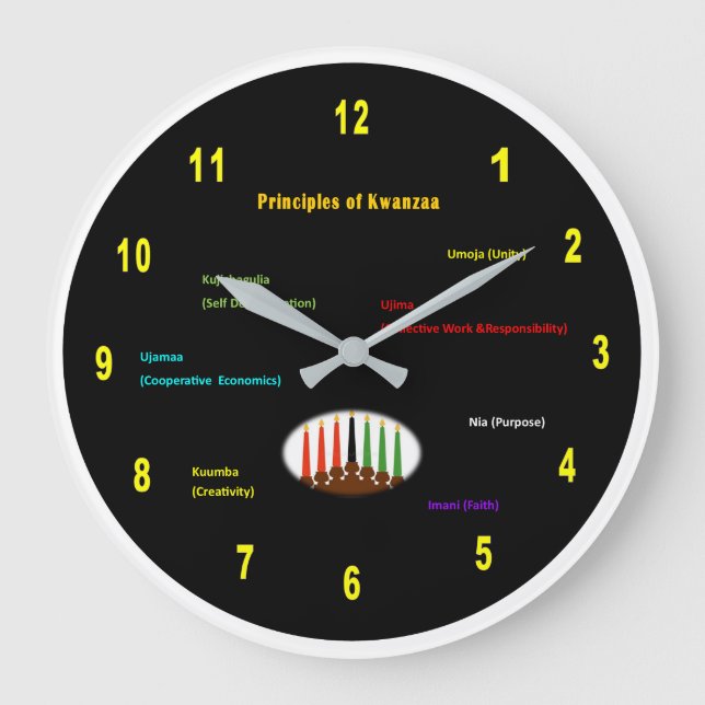 Kwanzaa Wall Clock (Front)