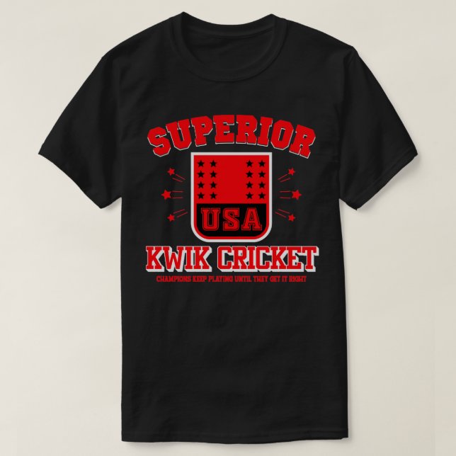 Kwik cricket1  T-Shirt (Design Front)