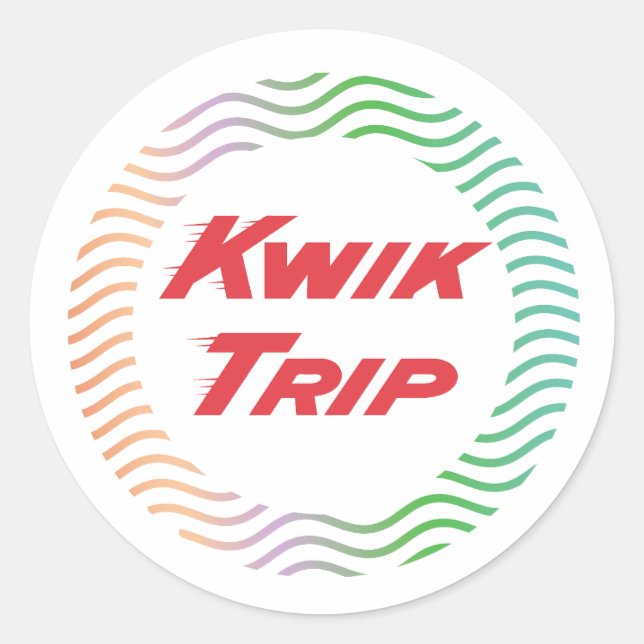 Kwik trip classic round sticker (Front)