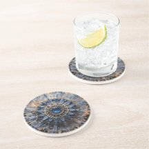 Kyanite Mandala Sandstone Coaster