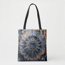 Kyanite Mandala Tote Bag