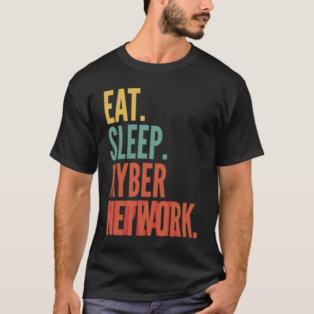 Kyber Network Crypto Eat Sleep Kyber Network Repea T-Shirt (Front)