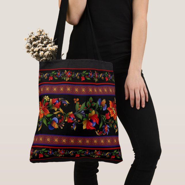 Kyiv Black Tote Bag (Close Up)